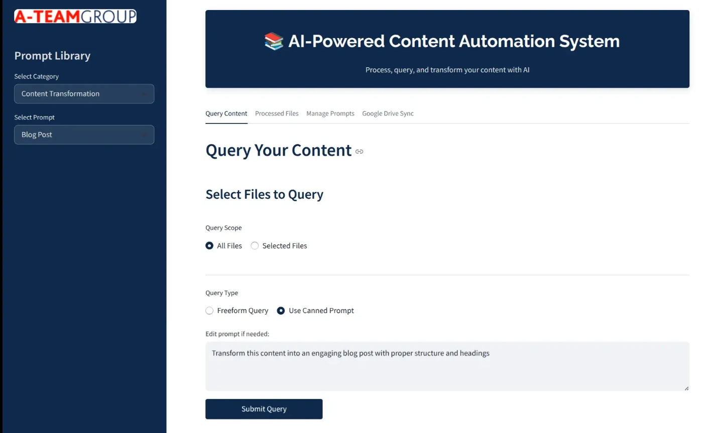 AI Knowledge Automation project showcase